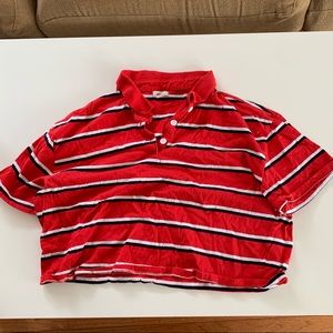 Garage - Stripped Cropped Polo